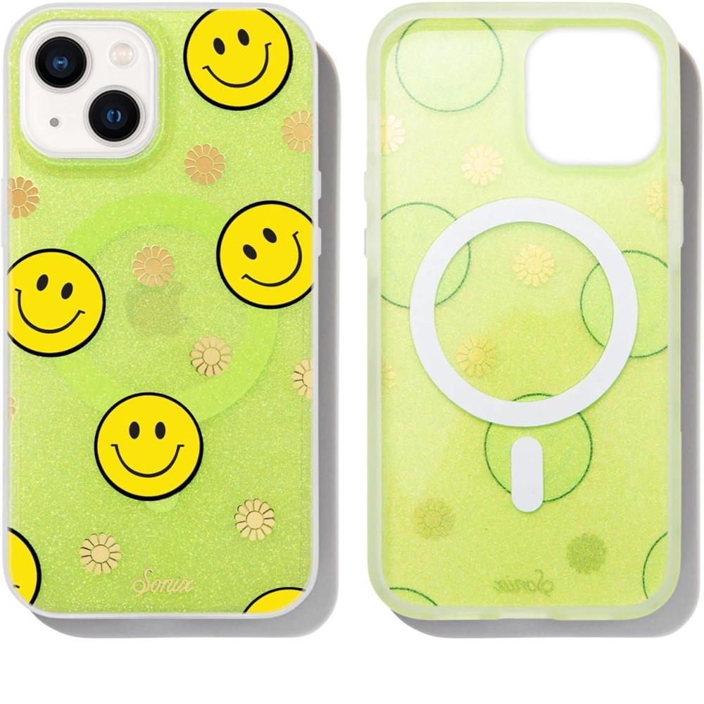 New Sonix Case for iPhone 14 Plus MagSafe Smiley Yellow NIB